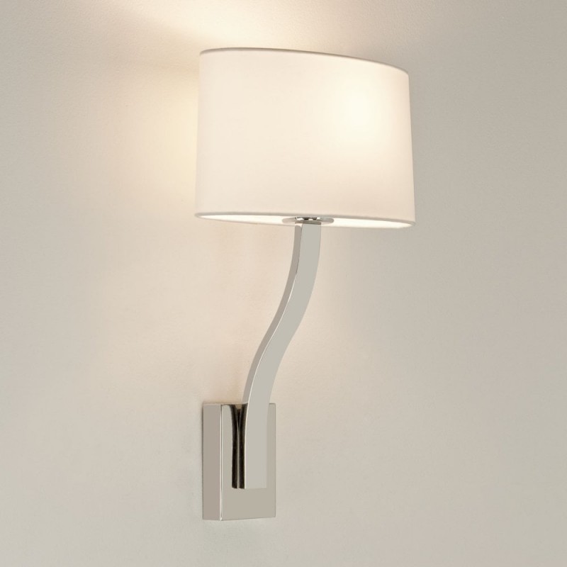 Astro Lighting Sofia  0959 Interior Wall Light, Polished Chrome, Requires an LED E27 lamp, IP20, Bathroom Zone 3, Shade Not Included (LOW STOCK - PLEASE CALL)